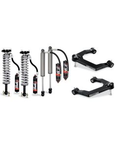 Cognito 3-Inch Elite Ball Joint Leveling Kit with Fox Elite 2.5 Reservoir Shocks for 19-23 Silverado/Sierra 1500 2WD/4WD