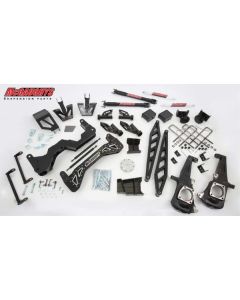 McGAUGHYS 2011-2019 GM Truck 2500 (2WD)- 7" Premium Black Stainless Steel Lift Kit