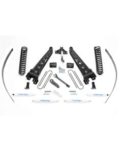 FABTECH 2008-16 Ford F250 4WD- 8″ RADIUS ARM SYSTEM SHOCKS- ADD LEAF & BLOCK