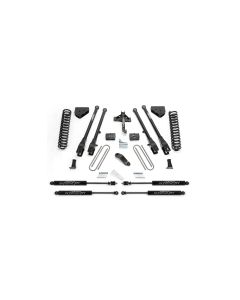 FABTECH  2008-16   6" 4 Link System w/ Performance Shocks -Ford F350 4WD & 2011-13 Ford F450 4WD (8 Lug)