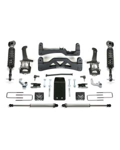 FABTECH- 2014 FORD F150 4WD- 6″ PERFORMANCE SYSTEM W/ FRONT DIRT LOGIC 2.5 COILOVERS & REAR DIRT LOGIC SHOCKS 