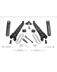 FABTECH- 2017-20 FORD F250 / F350 4WD [6.2L GAS]- 4″ RADIUS ARM SYSTEM W/ SHOCKS