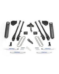 FABTECH 2017-20 FORD F250 / F350 4WD [6.2L GAS]- 6″ 4 LINK SYSTEM W/ SHOCKS