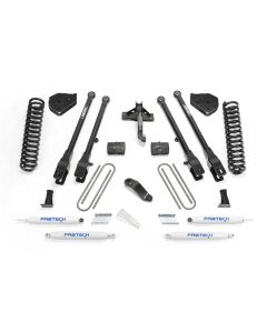 FABTECH 2017 FORD F450/ F550 4WD- 6″ 4 LINK SYSTEM W/ SHOCKS 