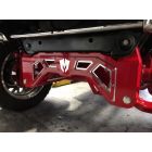 McGaughys Billet Face Plate for Front Crossmember (RAW), 2011-2019 GM Truck 2500/3500 (2WD/4WD) fits 10" Lift Kit ONLY