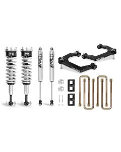 Cognito 3-Inch Performance Uniball Leveling Lift Kit With Fox PS Coilover 2.0 IFP Shocks for 19-23 Silverado/Sierra 1500 2WD/4WD
