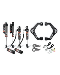 Cognito 3-Inch Elite Leveling Kit with Fox Elite 2.5 Reservoir Shocks for 11-19 Silverado/Sierra 2500/3500 2WD/4WD