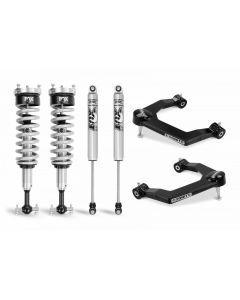 Cognito 1-Inch Performance Ball Joint Leveling Kit With Fox PS Coilover 2.0 IFP Shocks for 19-23 Silverado Trail Boss/Sierra AT4 1500 4WD